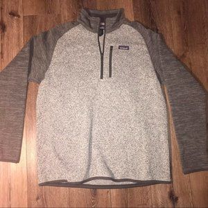 Early 2000s Patagonia double layered grey Quater-zip Jacket